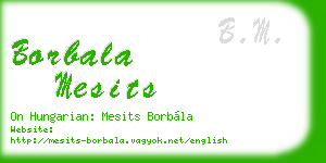 borbala mesits business card